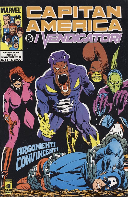Capitan America & i Vendicatori nr. 56 (1992)