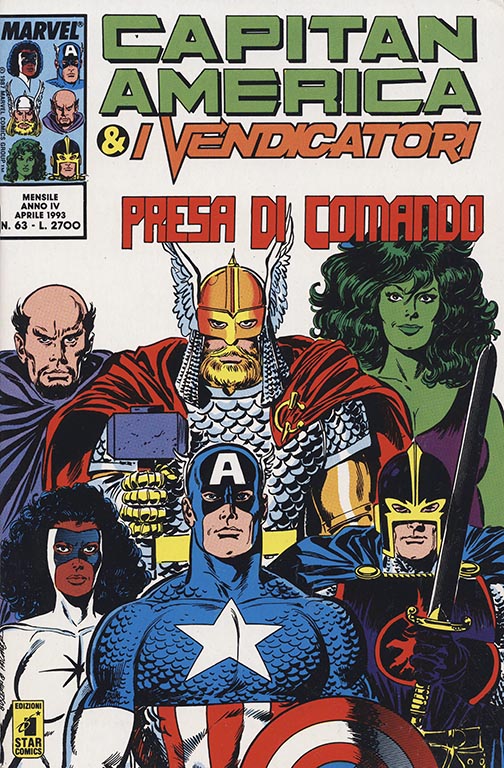 Capitan America & i Vendicatori nr. 63 (1993)